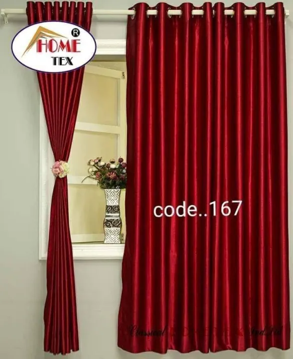 Home%20tex%20curtain%20solid%20color%20blue,crem%20,marun%20porda%205%20kuchi%20-%20Image%202