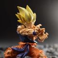 15.5CM Dragon Ball Anime Figure Battle Damage Shockwave Goku Manga Anime Statue PVC Action Figure Collection Model Toys Doll. 