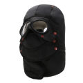 Ushanka Women's Autumn and Winter Northeast China Velvet Thickened Warm Hat Men's Riding Electric Motorcycle Winter Cold-Proof Windproof.