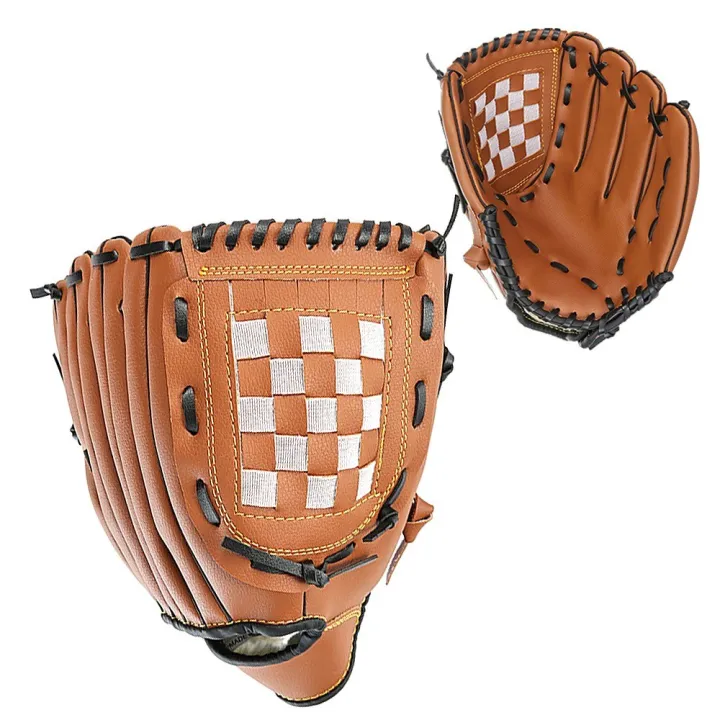 9.5%20inch%20outdoor%20sports%20baseball%20glove%20training%20equipment%20with%20thickened%20infield%20pitcher%20baseball%20-%20brown%20-%20Image%203