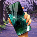 【Mascaraara】For Samsung S21 Plus 5G Case S 21 Tempered Glass Starry Marble Hard Back Cover for Samsung Galaxy S21 Ultra Cases FE Protective. 