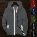 Hop Reflective Noctilucent Hooded Jacket LuminoRunning Srting Mens Light Jackets Coats Waterproof Coat Outwear.