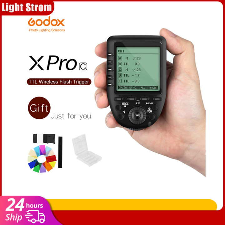 Godox XPro-C Flash Trigger Transmitter with E-TTL II 2.4G Wireless X System HSS LCD Screen for Canon DSLR Camera