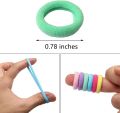 50Pcs Hair Ties Seamless Elastic Hair Bands Small Hair Ties for Women Baby Toddler Girls Rubber Bands 0.78 inches Elastic Ponytail Holders. 