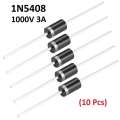 10Pcs- 1N5408 1N-5408 5408 1000V 3A General Purpose Rectifier Diode Silicon Junction Diodes DO-201AD Package Electronics Circuitry & Parts Diodes . 