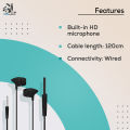 UiiSii C100 In-ear Earphone with MIC - Headphone - Ear Phone - Earphone.