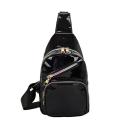 Laser Trend Female Single Shoulder Bag PU Waist Bag Trendy Women's Bag Lacquered Shoulder Crossbody Bag.