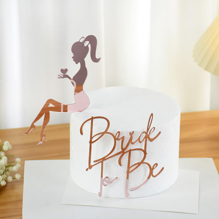 2pcs%20Design%20Bride%20To%20Be%20Cake%20Topper%20Rose%20Gold%20Acrylic%20Cake%20Topper%20Girl%20Bachelor%20Wedding%20Bridal%20Engaged%20Dessert%20Baking%20Decoration%20Maoxia%20Maoxia%20-%20Image%206