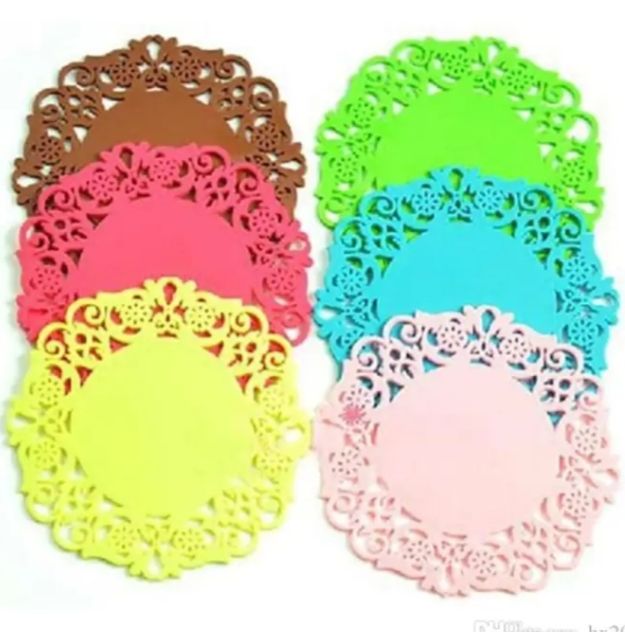 Silicone Table Heat Resistant Mat Cup Coffee Coaster Cushion Placemat Pad