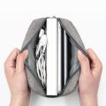 2PCS Storage Bag Multifunctional Storage Bag for Laptop Adapter Bank Data Cable Charger, Black & Gray. 