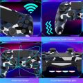GAMINJA P47 Wireless Controller Compatible with PS4 PS3 Gaming Console PC Joystick with Double Vibration 6-Axis Gyro Sensor.