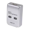 FJGEAR 2X USB 2.0 Auto Sharing Switch 2 Port HUB Adapter Switcher for 2 PC Printer USB Switch Devices Support Windows. 
