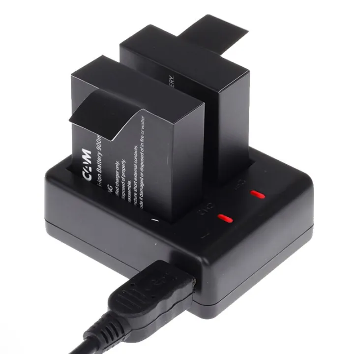 EKEN%20H9R%20SJCAM%20Battery%20+%20Dual%20Battery%20Charger%20PG1050%201050mAh%20SJ4000%20SJ5000x%20Action%20Camera%20-%20Image%202