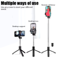 4 in 1 Smartphone Tripod + Selfie Stick with LED Fill Light & Wireless Bluetooth-Compatible Mini Tripod Shutter Remote Control Lengthened Tripod. 