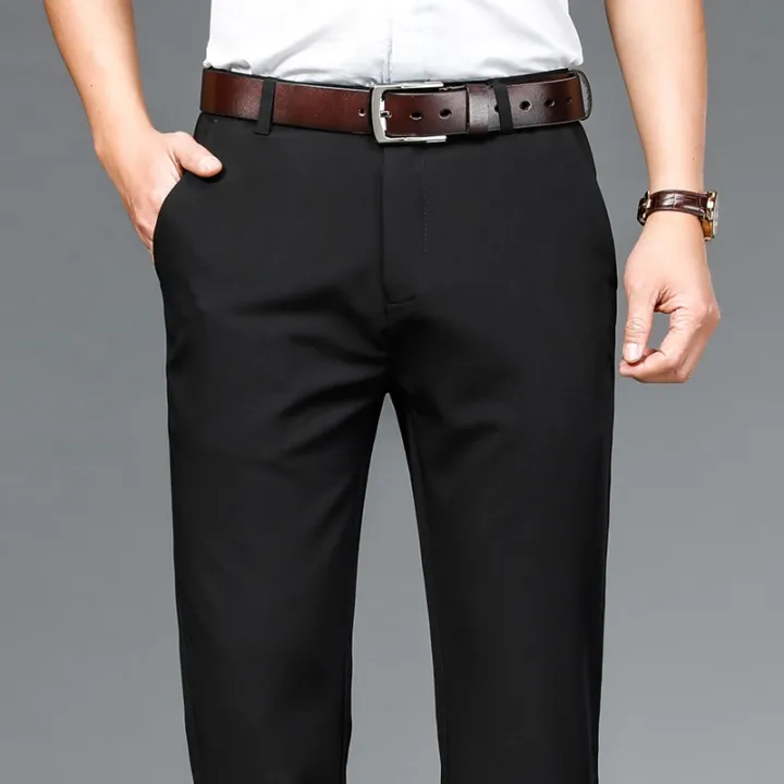 Spring%20Autumn%20Men's%20Casual%20Pants%20Classic%20Pure%20Color%20Loose%20Straight%20Business%20Office%20Daily%20Trousers%20Male%20Clothing%20Black%20Blue%20Green%20-%20Image%206