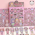 Tirado Duo Sauce Dressing House Sweet Cool Princess Wears Cute Girl Children Handheld Account Stickers.