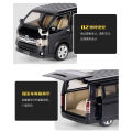 1:32 Toyota Hiace Van Diecasts Alloy Car Luxurious Simulation Toy Vehicles Metal Car 6 Doors Open Model Car Sound Light Toys For Gift. 