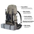 Naturehike Backpack Professional Outdoor Hiking Travel Bag Big Capacity 70L Mountaineering Camping Bag Support System NH70B070-B.