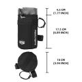 Bicycle Handlebar Bag Mountain Bike Kettle Handlebar Bag Bicycle Handlebar Bag Riding Handlebar Accessories Black. 