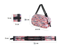 1 Pcs Foldable Storage Bag With Handle Portable Travel Handbags Supermarket Shopping Reusable Sling Pouch Large Capacity  Tote Zipper Bag. 