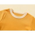 100% Cotton Small Children Summer Short Sleeve T shirt Boys Girls Color Matching Soft Comfy Tops Tees Kids T-shirts Casual. 