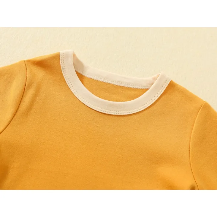 100%25%20Cotton%20Small%20Children%20Summer%20Short%20Sleeve%20T%20shirt%20Boys%20Girls%20Color%20Matching%20Soft%20Comfy%20Tops%20Tees%20Kids%20T-shirts%20Casual%20-%20Image%205