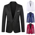 Suit Jacket Classic Lapel Slim Wedding Suit Coat Long Sleeve Men Blazer Men Slim Fit Office Blazer Workwear. 