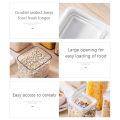 METKA Food Container Salad Yogurt Box Nuts Candy Jars Airtight Storage Container for Spaghetti Noodle Wheat Pasta Kitchen Organi. 