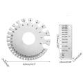 Wire Stainless Steel 0.3125"-0.007" Scale Diameter Anti-corrosion Thickness Measurement Wire Gauge Measuring Tool Plate Ruler.