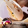 Inphic PW5 Mecha Wired Game Mouse Macro Definition Light Mute Office USB Computer Mouse.
