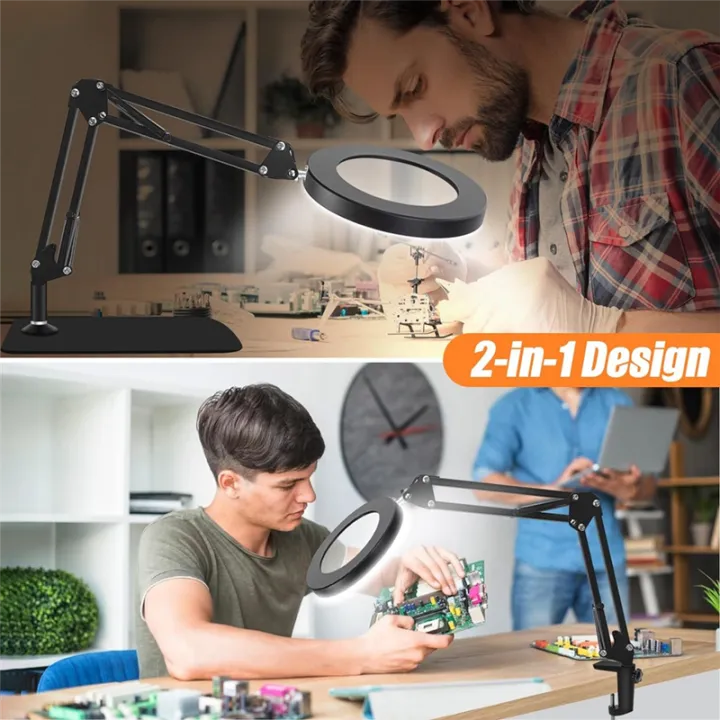 10X%20Magnifying%20Glass%20With%20Light%20And%20Stand,%20LED%20Desk%20Magnifier%20-%20Image%208