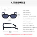 Polarized Square Sunglasses Men 2024 Luxury Brand Designer New Fashion Rectangle Sun Glasses For Women Driving Shades Eyewear.