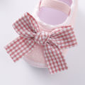 Sweet Flower Baby Girls Shoes Retro Toddlers Footwear Bow Shoes Infant Soft Bottom Flats 0-18M Anti-slip Toddler Shoes.