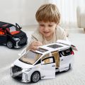 【Krystal】Toyota Alphard Inspired Luxury MPV – 5 Opening Doors, Lights & Sound, Pull-Back Toy Car. 