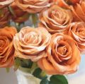 9 Heads Rose Bouquet Artificial Flower Wedding Rose Decor Scene Display Floral Gift Pink White Camellia. 