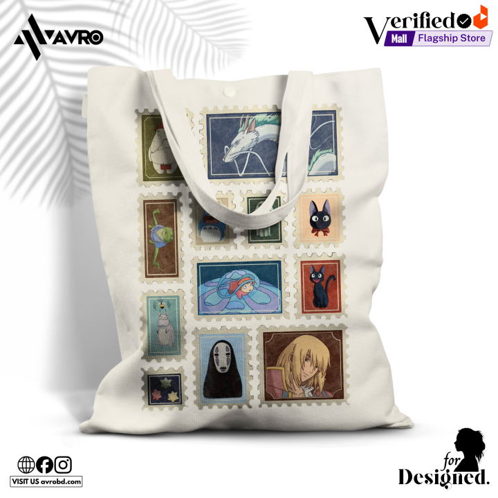 Avro Premium Tote Bag For Women - Noah - White ( Secure by zipper, Inner zipper pocket) - Canvas bag for girls - Tote bag for women