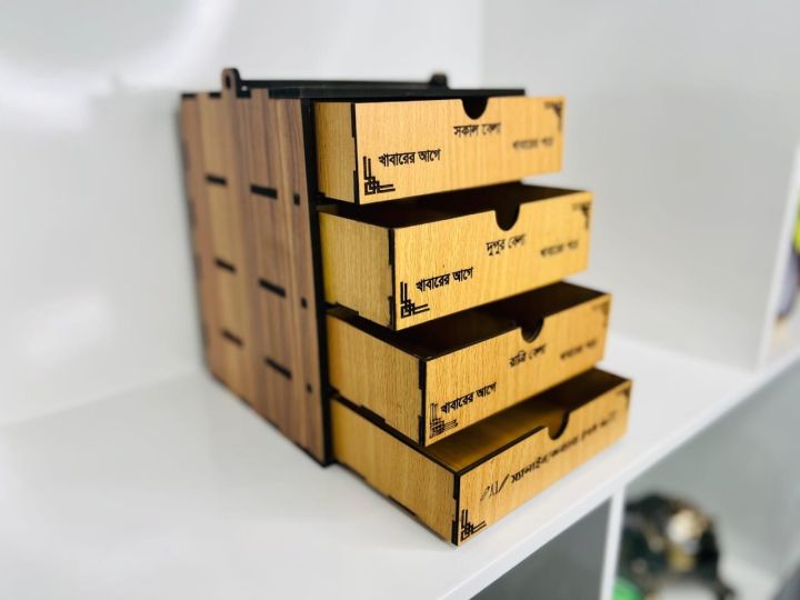 "Wooden%20Medicine%20Storage%20Box%20%E2%80%93%20First%20Aid%20Organizer%20Case%20for%20Home%20&%20Office"%20-%20Image%204