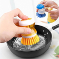 Kitchen Dispense Soap Water Dish Cleaning Brush Creative Washing Home Kitchen. 