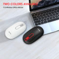 T15 2.4G Rechargeable Wireless Mouse Silent Office Mouse White.