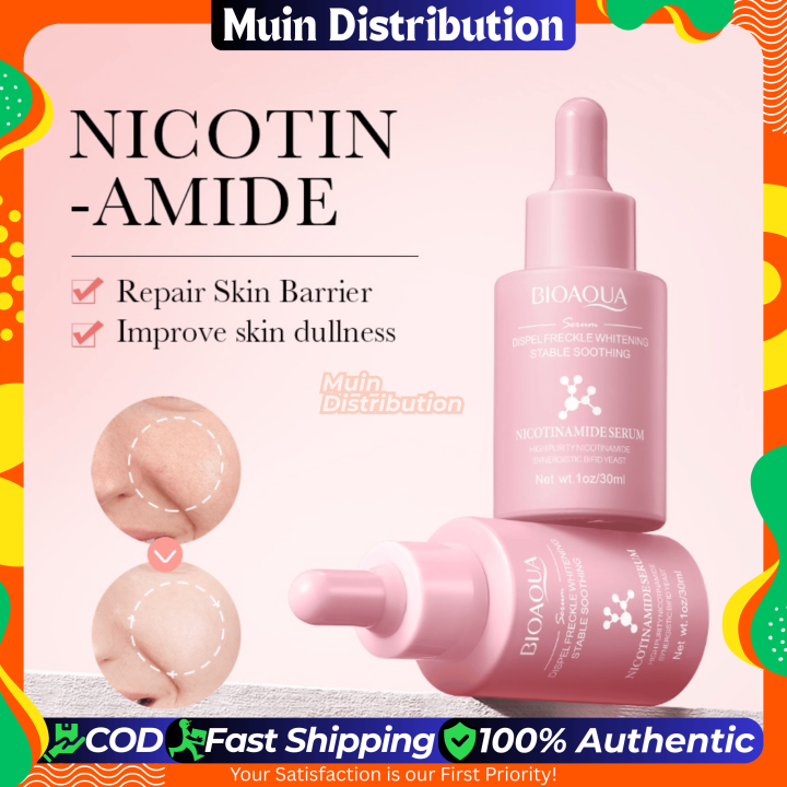 〽️ Bioaqua Nicotinamide Serum Dispel Freckle Whitening Stable Soothing Essence - 30ml