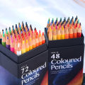 12/24/36/48/72 Colors Oily Colored Pencils Hexagon Wooden Handle Set Artist Painting Drawing Sketch Art Design Student Supplies.