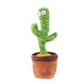 Dancing cactus talking cactus Stuffed Plush Toy Electronic toy with song plush cactus potted toy Early Education Toy For kids. 