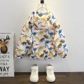 Kids Jacket Outerwear Dinosaurs Pattern Boys Coats Long Sleeve Kids Coat Casual Style Clothes For Boys. 