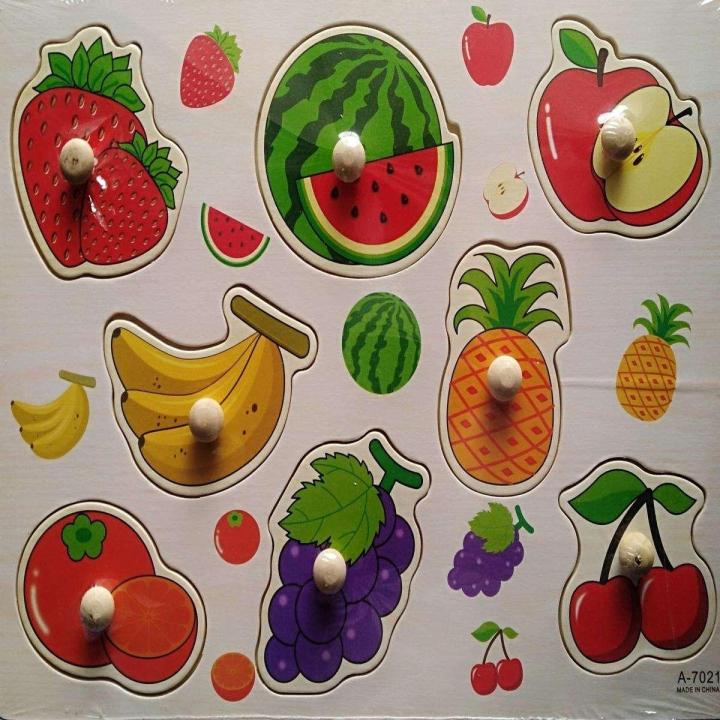 Wooden Education Puzzle for Kids - Multicolor