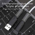 (New) USB Type-C soft silicone charger protector/Cable Protector data line cord protector/protective case cable Winder cover for Android charger cable protect CP20. 