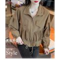 Jacket 2024 Spring Fashionable New Trendy Loose Collar Long Sleeve Jacket Korean Style Slimming Women's Retro polo.