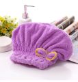 1pc Microfibre Bowknot Wrap Towel Quick Hair Drying Bath Towels Spa Bowknot Wrap Towel Hat Cap for Bath Bathroom Accessories.