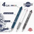 M&G Wisdom 4 Color Pen 0.7mm Semi Gel Ball Pen 1pec.. 