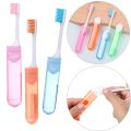 【Hey my home】Business Folding Toothbrush Soft Bristles Hotel Personal Hygiene Teeth Cleaning Tool. 