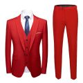 Men Wedding 2 Pieces Suit 3 Set Blazers Elegant Full Luxury Coat Pants Design Latest Vest Business 2022 Slim Fit Jacket Trousers. 